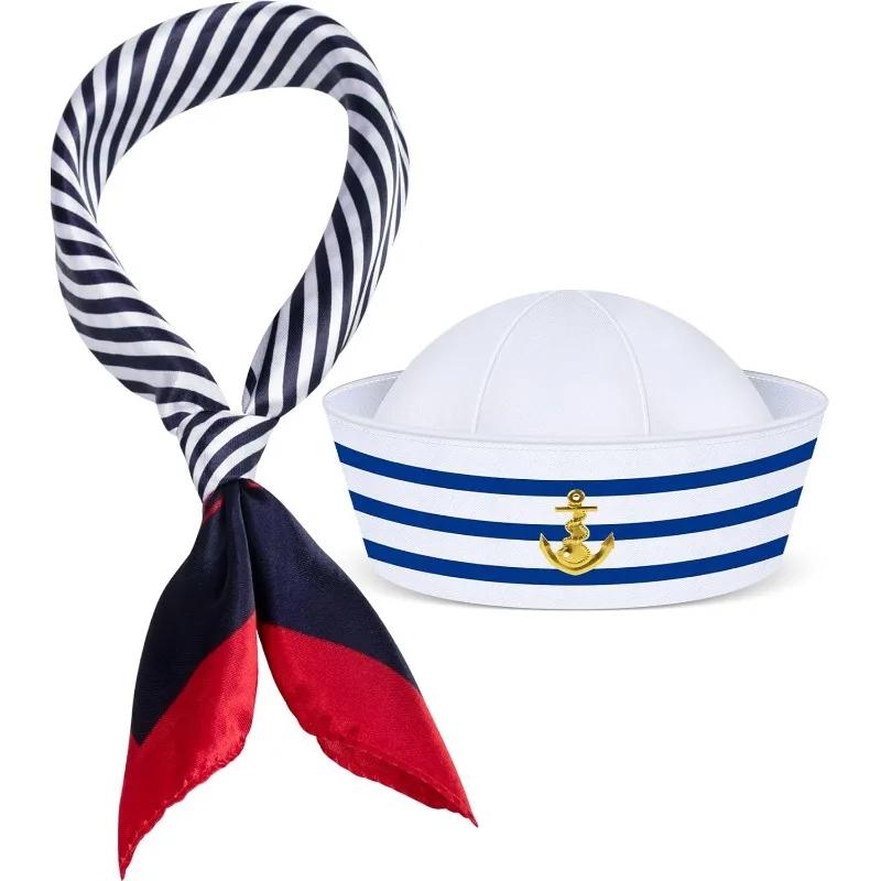 Chapeau de marin pour adultes – Accessoire de costume de capitaine pour hommes et femmes, idéal pour