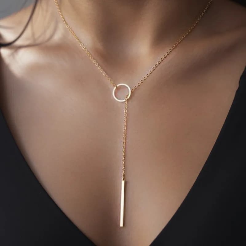 Nouveau collier pendentif croix en acier inoxydable pour hommes femmes minimaliste couleur or bijoux