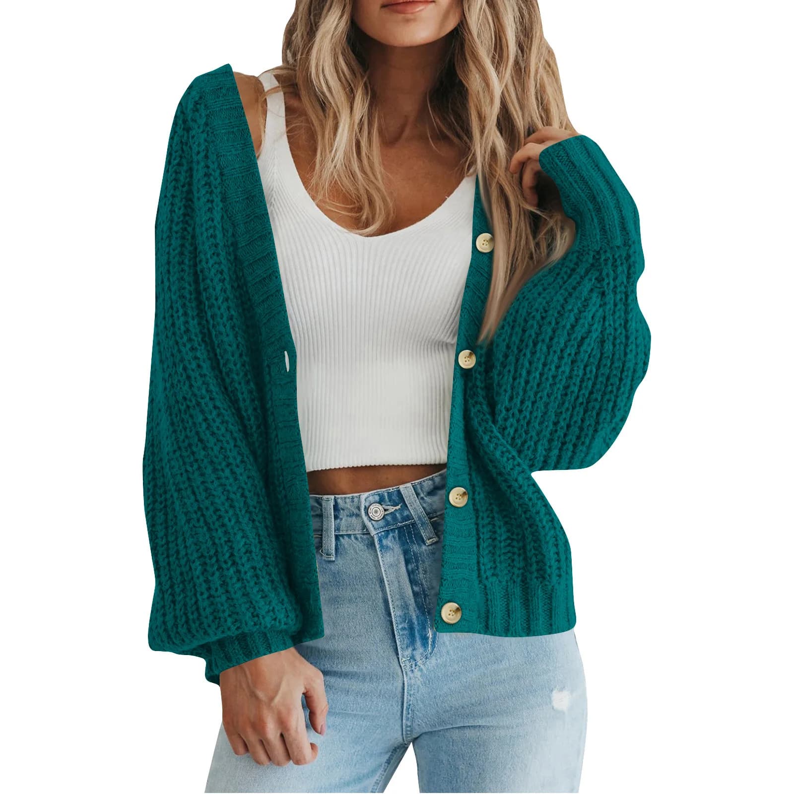 Cardigans européens et américains pour femmes, vestes tricotées en pin, pulls européens et américain