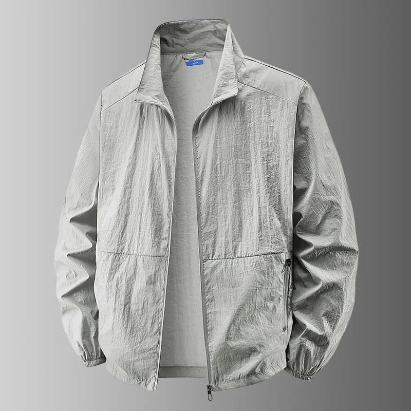 Veste coupe-vent de protection solaire pour homme, printemps-été, anti-UV, col montant ample, grande