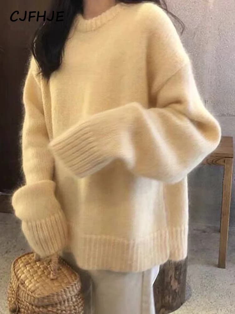 CJFHJE-Pull à manches longues pour femmes, Pull d'hiver élégant avec optique