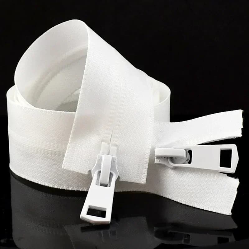 2 pièces Meetee 20-150cm 5 #   Fermeture éclair imperméable à Double curseur, fermeture éclair en Ny