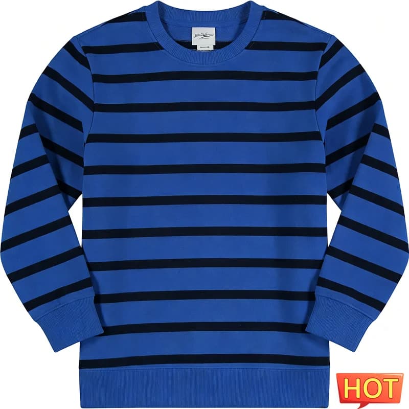 Sweat-shirts à rayures simples pour hommes, mode décontractée, usage quotidien, imprimés en 3D, col 