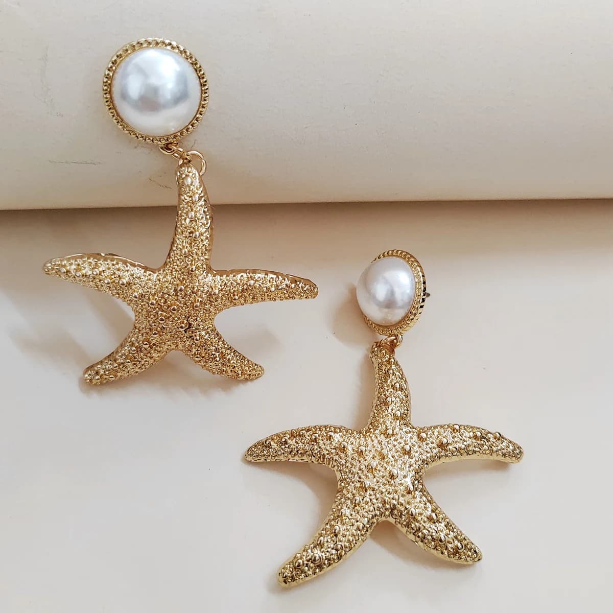 Bracelet et Bracelet étoile de mer élastiques dorés, bijoux de plage pour femmes et filles