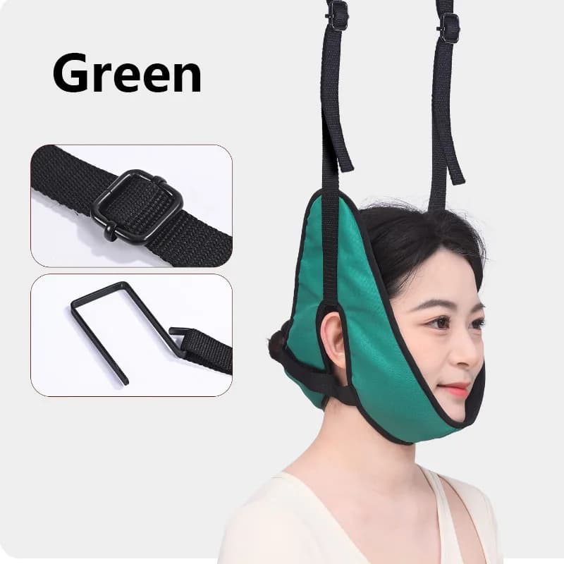 Dispositif de traction cervicale ergonomique à suspendre à la porte, sangle de décompression cervica