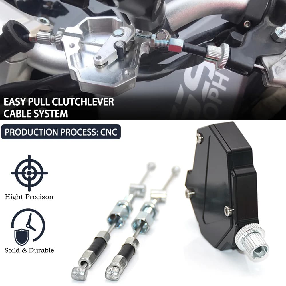 Système de câble d'embrayage à nervures faciles, universel pour Honda, Yamaha, Kawasaki, Suzuki, BMW
