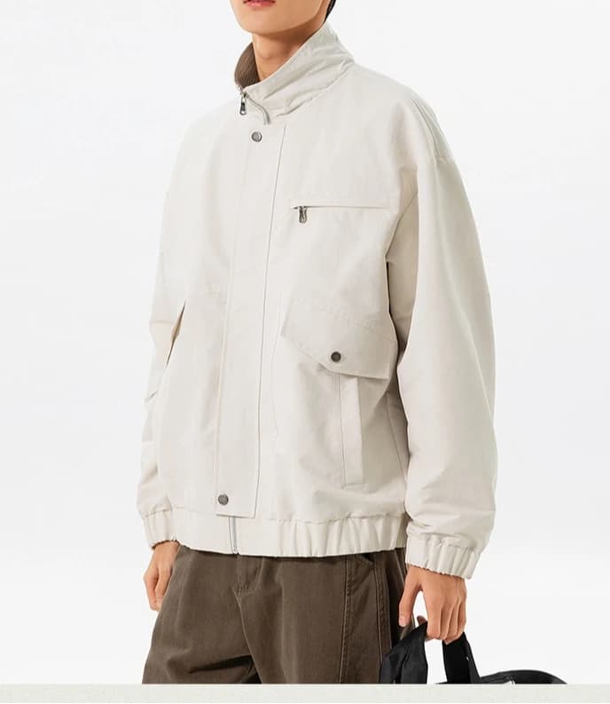 Veste pour homme, style rétro Cleanfit2026, printemps et automne, veste de baseball courte décontrac