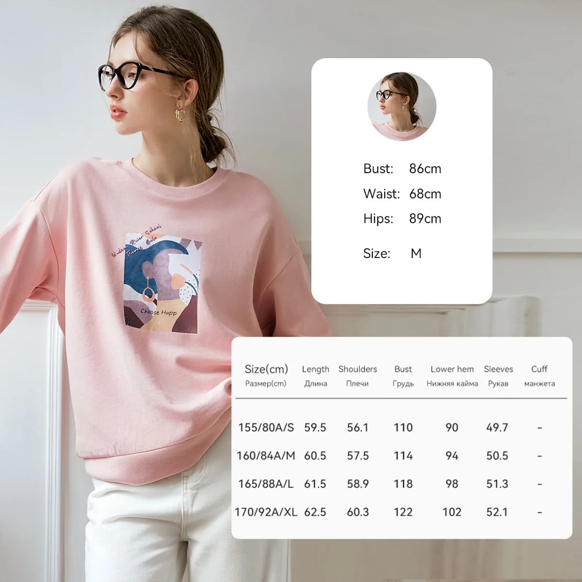 OLrain Pulls en maille pour femmes, col rond, manches longues, amples, imprimés, collection automne 