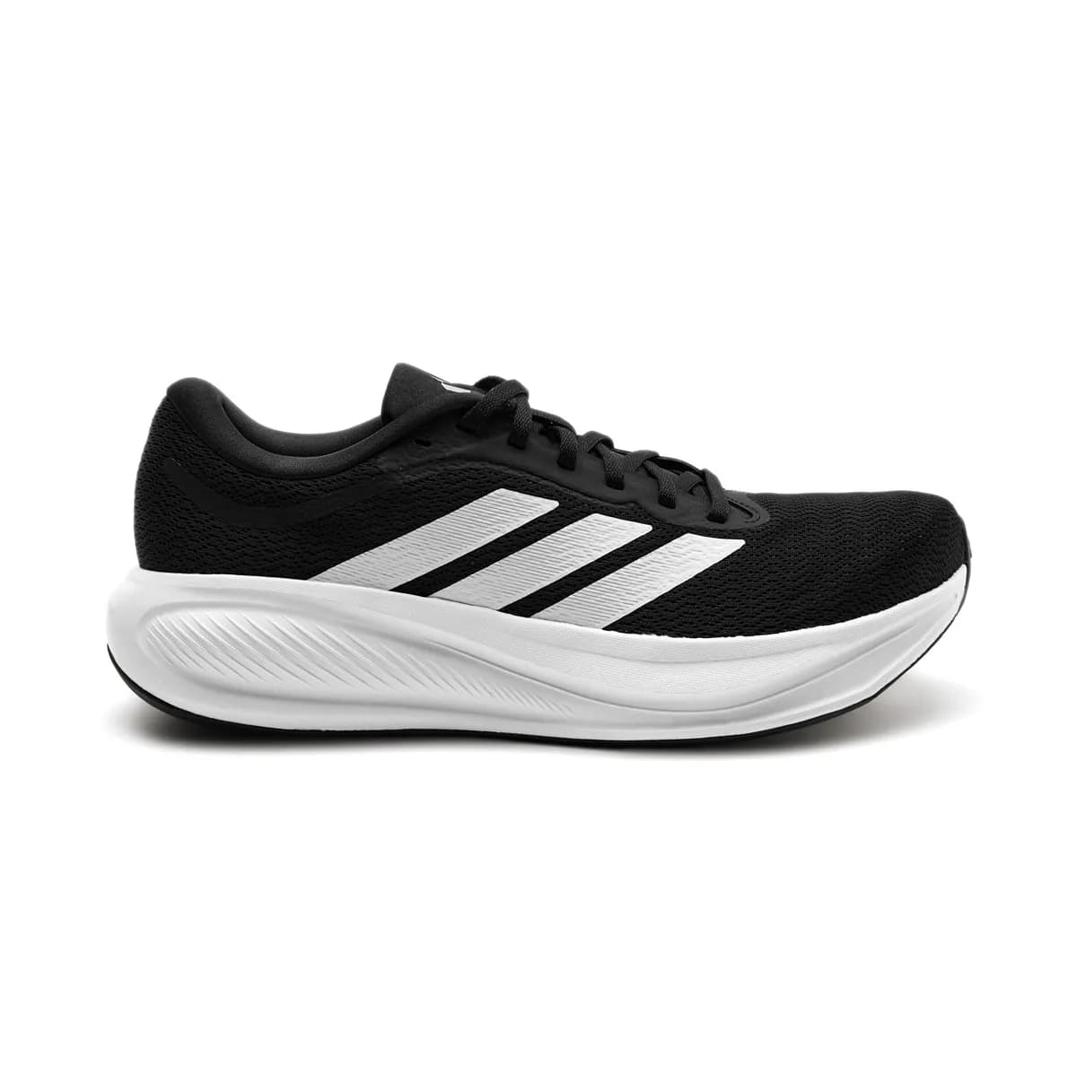 Adidas 2026s Nouvelles Chaussures de Course Respirantes en Maille Noires et Blanches Confortables Ba