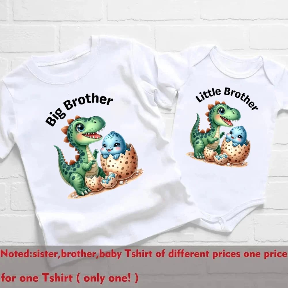 T-shirt à manches courtes imprimé dinosaure pour enfants, barboteuse, costume de batterie pour bébé,