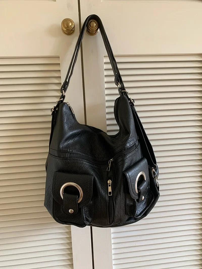 Sac à dos Vintage en cuir pour femmes, sac à bandoulière multifonctionnel, mode dames, sac à dos car