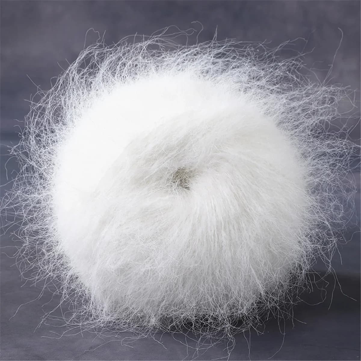 Fil de mélange de cheveux de lapin Angora doux et chaud, 6 pièces, idéal pour le bricolage, le croch