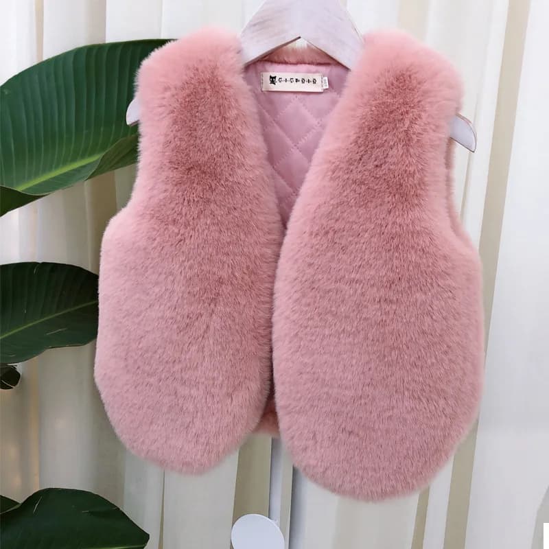 Manteau de Noël en fausse fourrure pour bébé fille, manteau chaud pour enfant, vêtements d'hiver