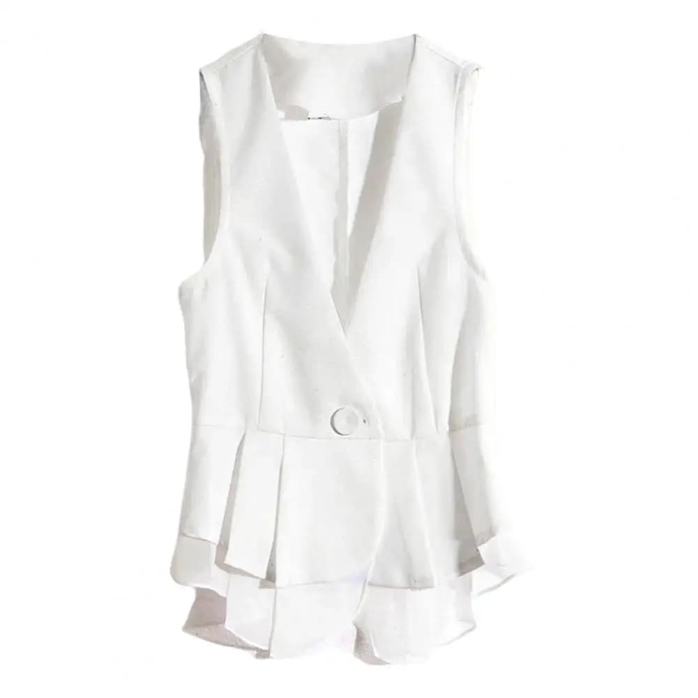 Gilet Cardigan élégant en maille à volants pour femme, manteau de costume ajusté avec fermeture à bo