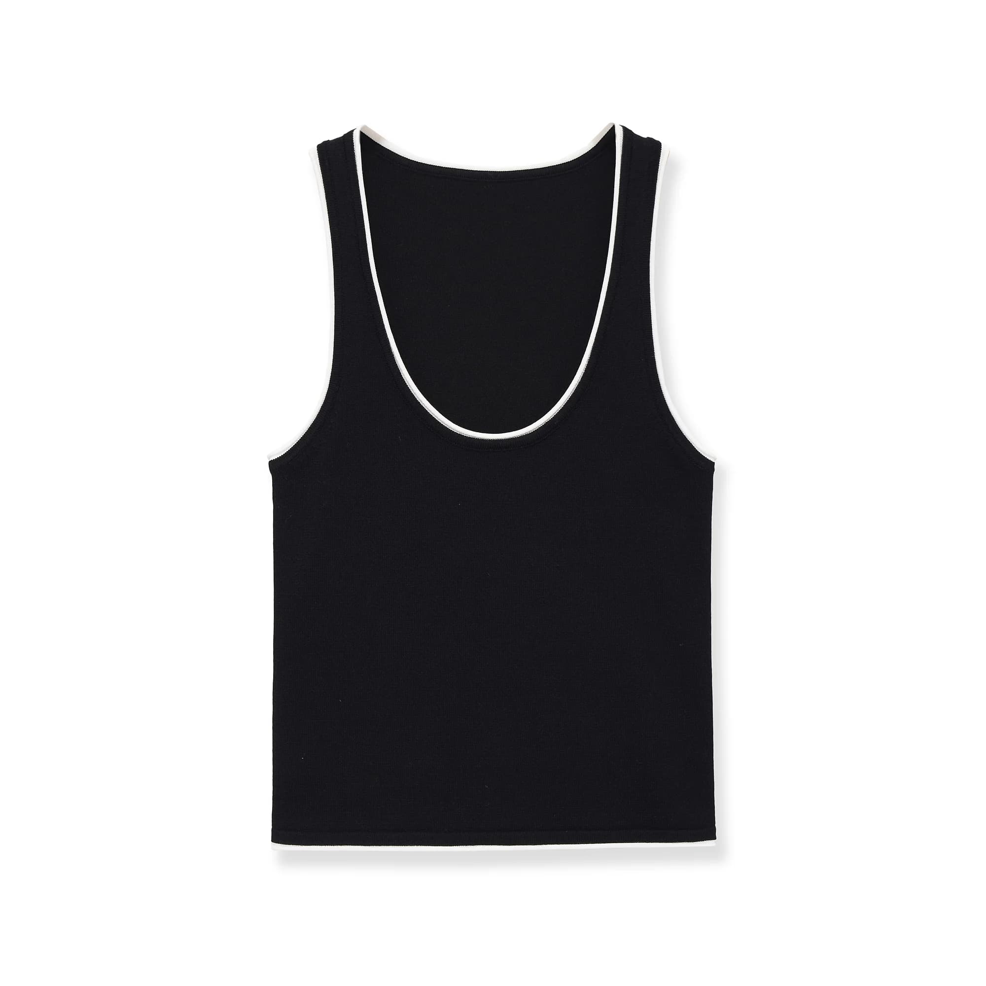 Haut tricoté classique pour femme avec bordure, style polyvalent et tendance, nouveau modèle en poly