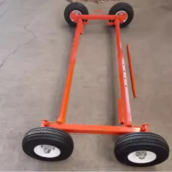 Chariot de déplacement de véhicule 3T avec grandes roues, outil de déplacement de pneus automobile d