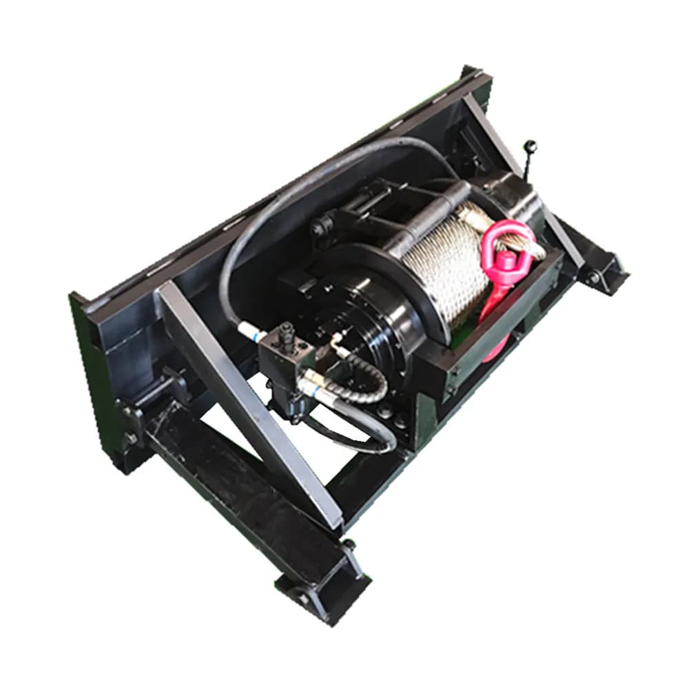 Machine de traction de treuil à bûches, treuil de 3 tonnes est utilisé pour la ramassage des pistes