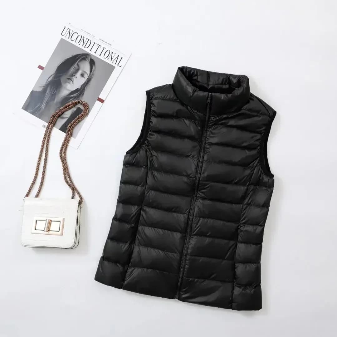 Manteau coupe-vent léger pour femme, gilet chaud, parka en duvet de canard blanc, 11 couleurs, glacé