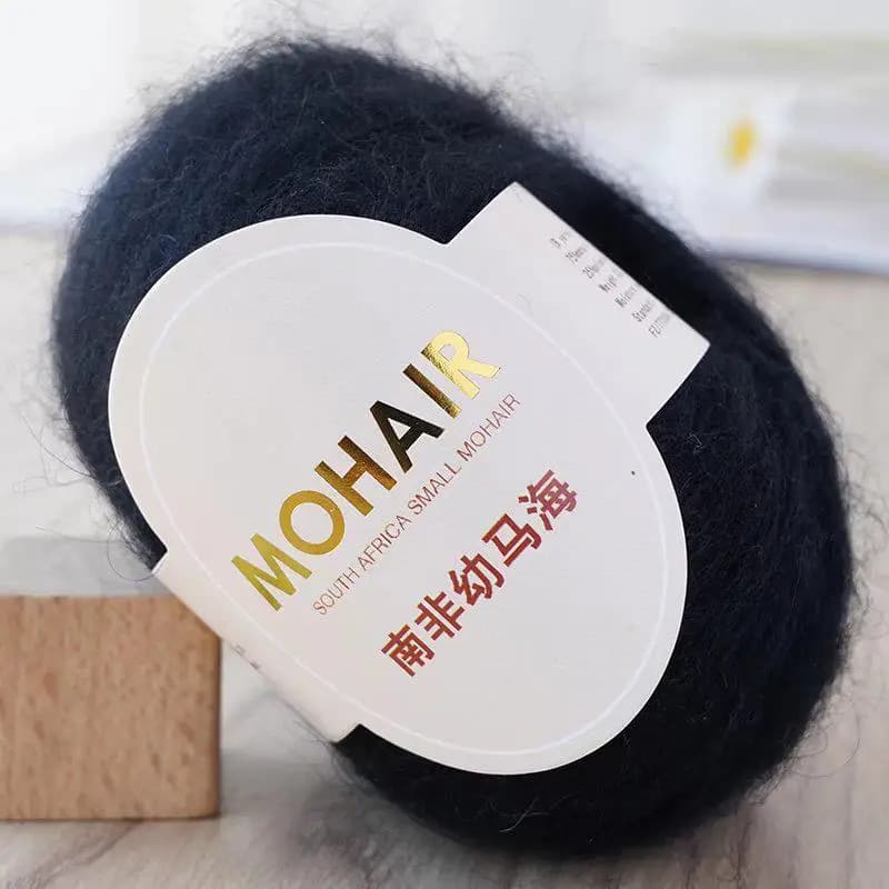 Fil de Laine Mohair Extra Doux, Chaud, Cheveux Longs, Laine Fine pour Bébé, Crochet pour Pull Ogo à 