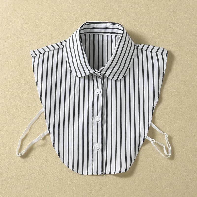Faux col décoratif amovible pour femme, manches de chemisier, pull à col de chemise, haut à revers, 