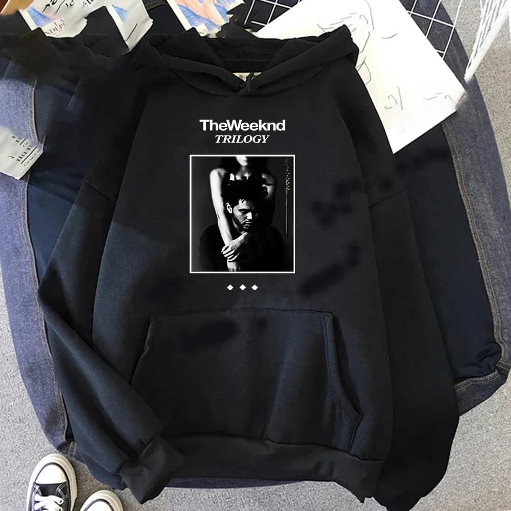 Sweat-shirt à capuche pour homme avec motif Singer The Weeknd, automne et hiver, pour la rue, les lo