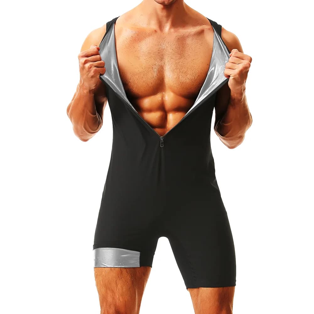 Hommes sueur Sauna Body taille formateur chaud thermique minceur corps Shaper Corset contrôle du ven