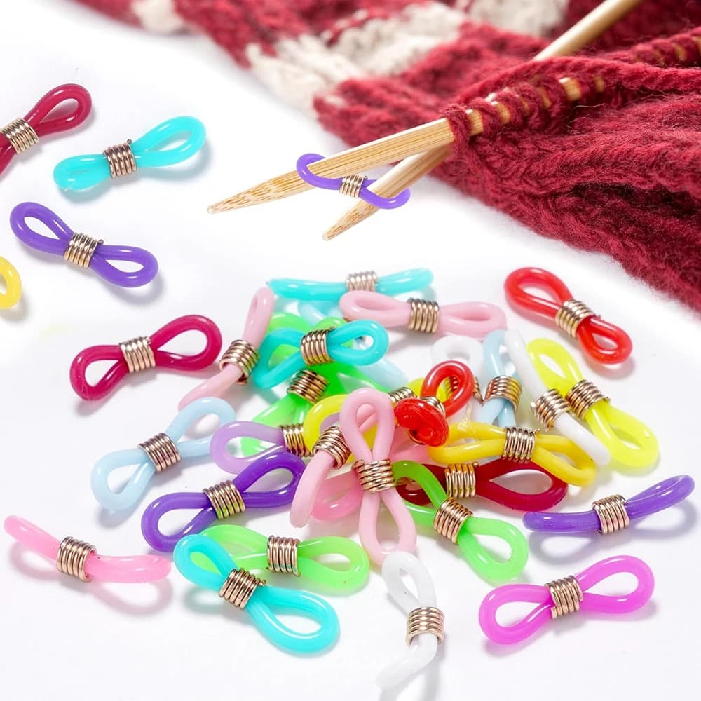 36 bouchons d'aiguilles à tricoter colorés, bouchons de pointe d'aiguille de point, accessoires de p
