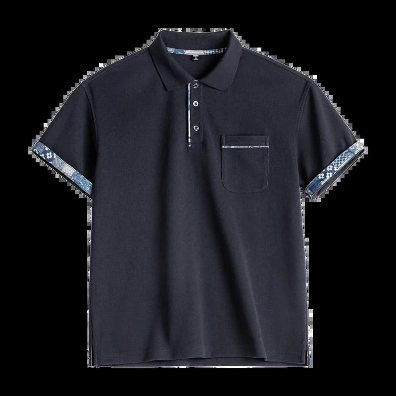 Chemises polo pour hommes Maden, col vintage, t-shirt pour hommes, motif imprimé, manches courtes, h