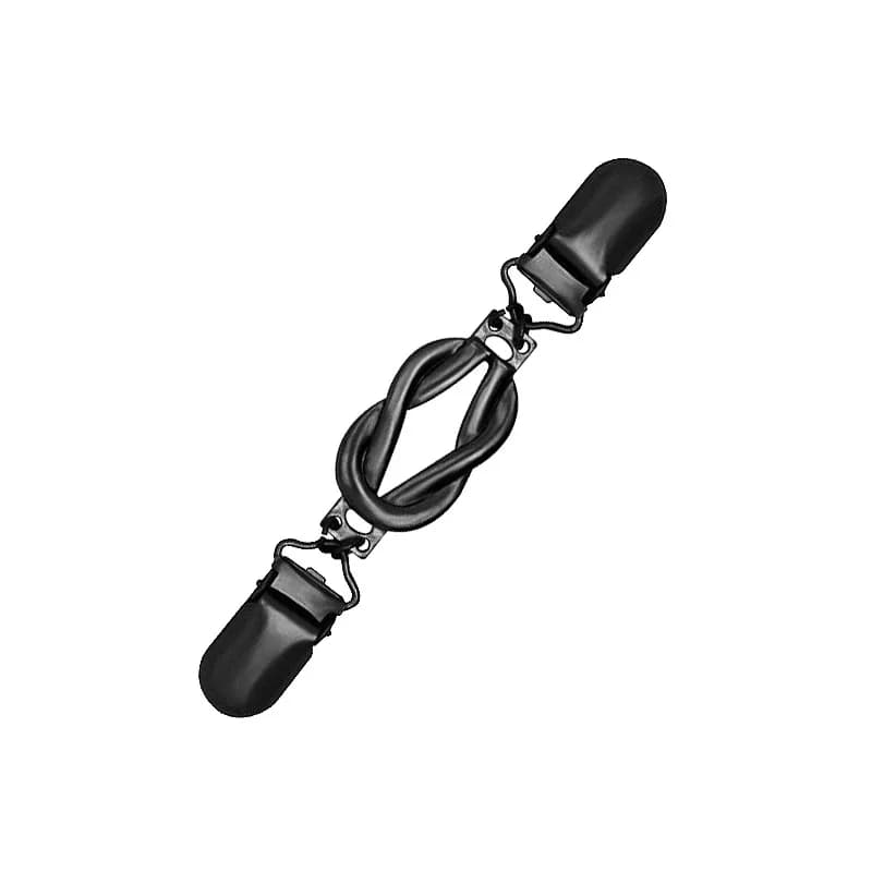 Clips de pull élégants rétro dos Cinch châle Cardigan col pince pour serrer robe pantalon taille ten