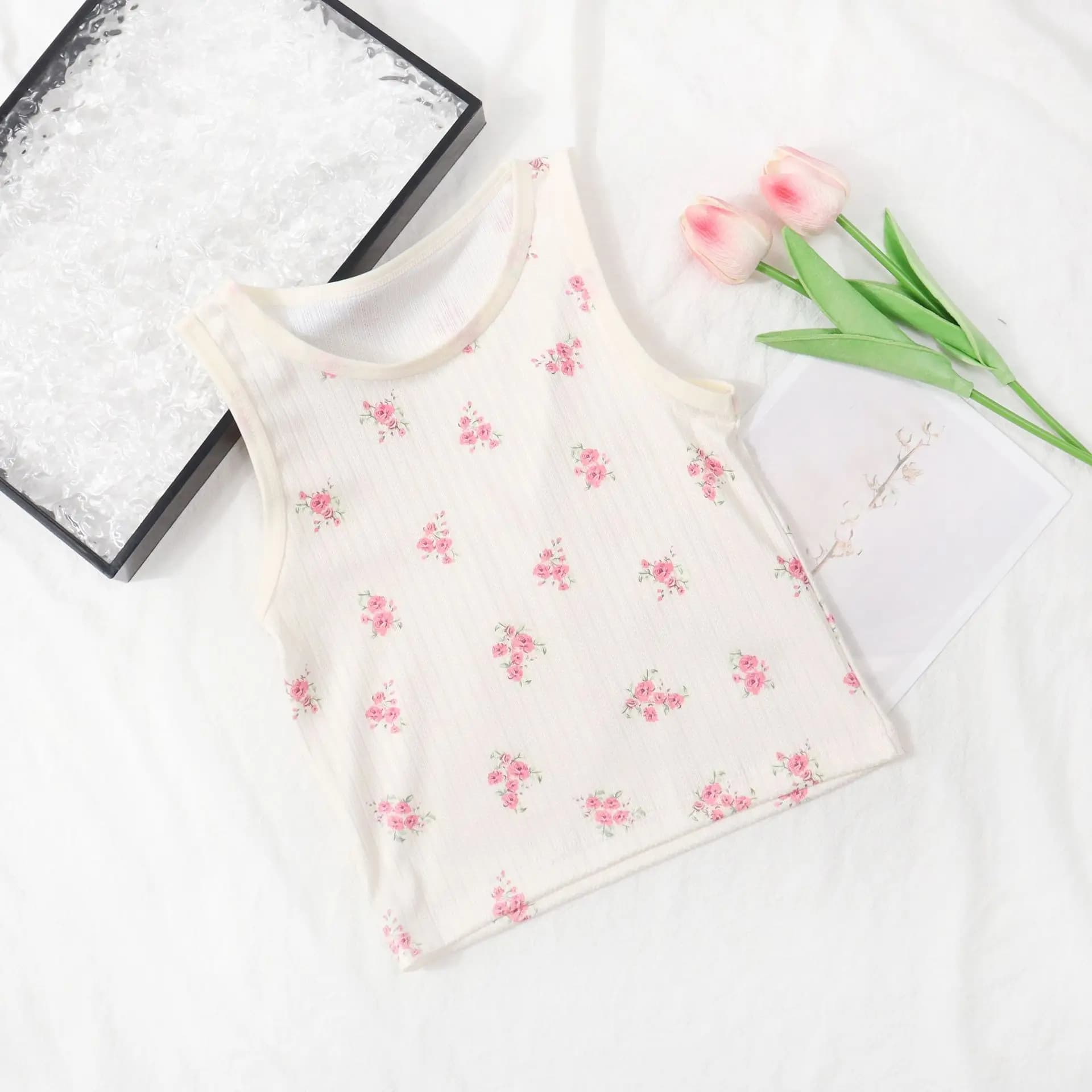 Gilet pour fille, haut de Base léger et respirant, imprimé mignon et doux, vêtements d'extérieur pou