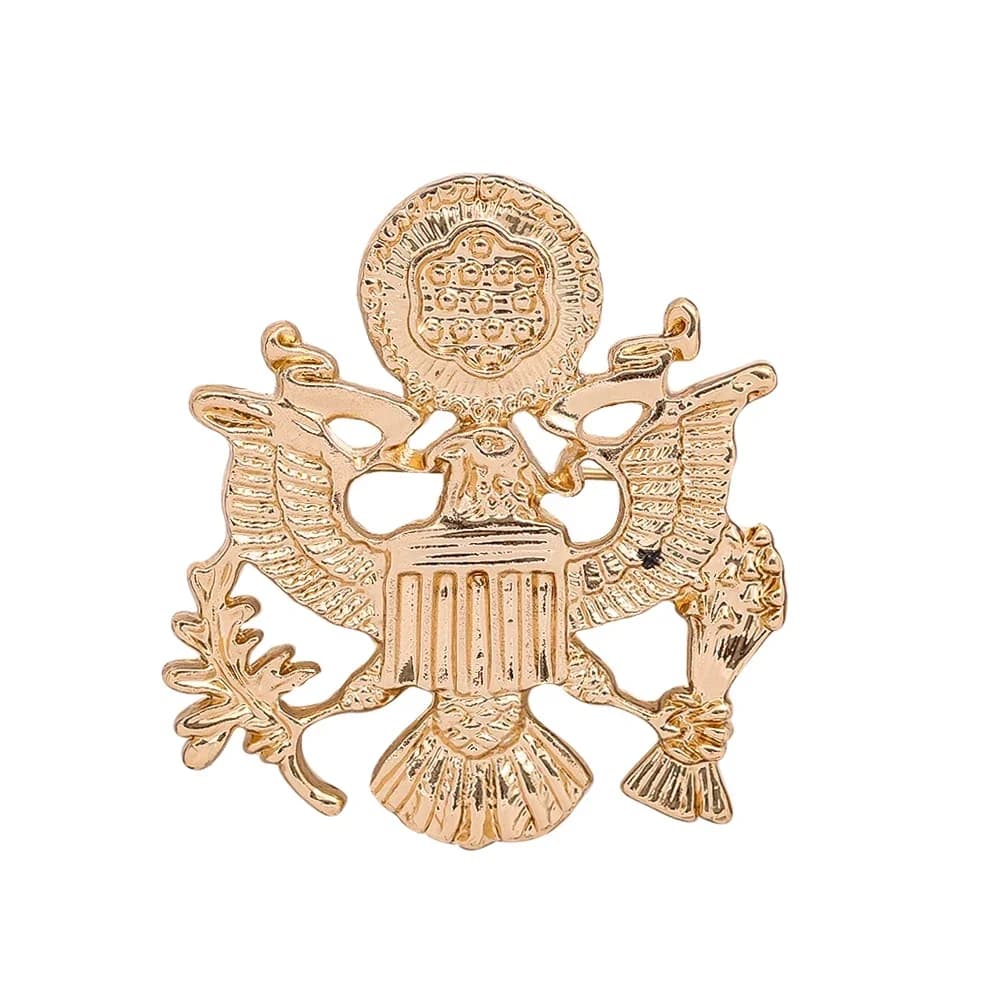 Broche aigle de l'armée américaine, 1 pièce, capuchon, emblème, collier, fleur, mode, broche en méta