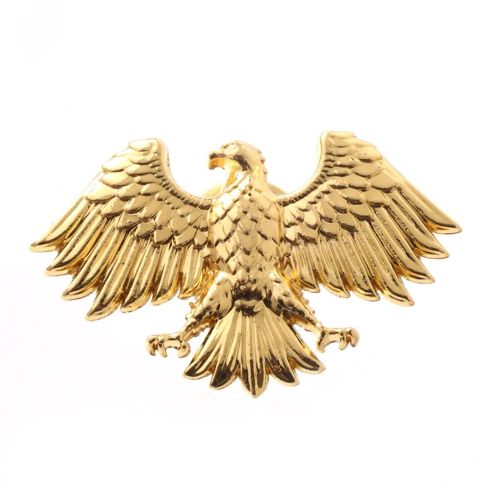 Broche de col rétro en alliage, motif aigle dominant, bijou animalier