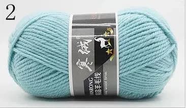 Écharpe et pull en laine mérinos de haute qualité, crochet ogo à la main, fil pour pull, protection 