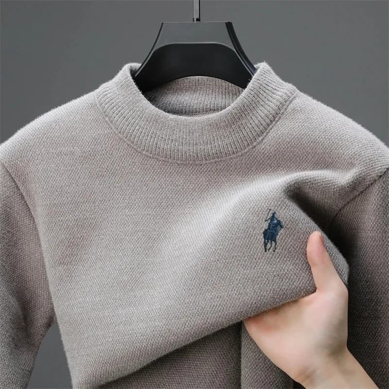 Marque de luxe pull brodé hommes designer nouveau col rond haut décontracté hiver en peluche épais c