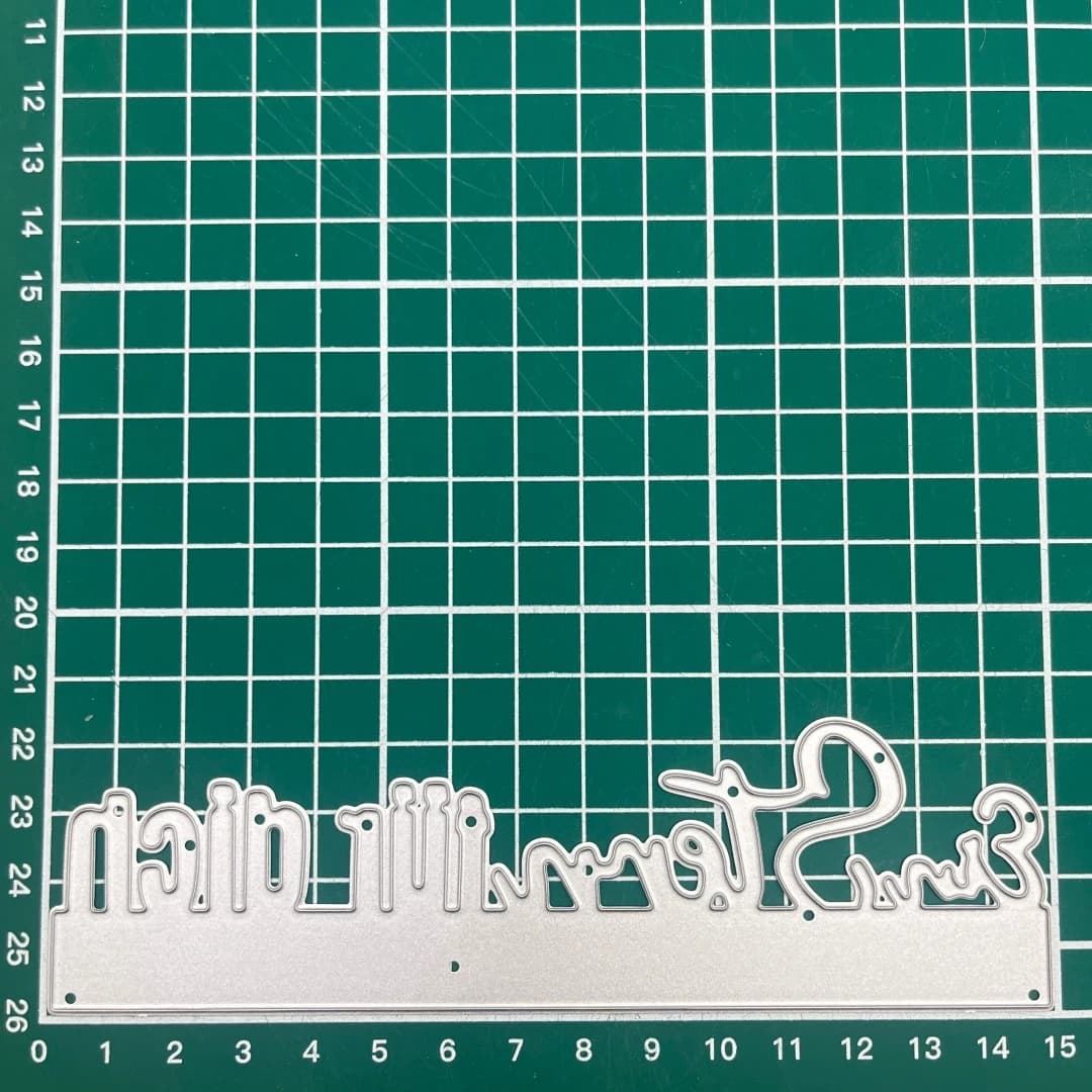Matrices de découpe en métal avec Phrase de vœux de noël, pour bricolage, Scrapbooking, fabrication 