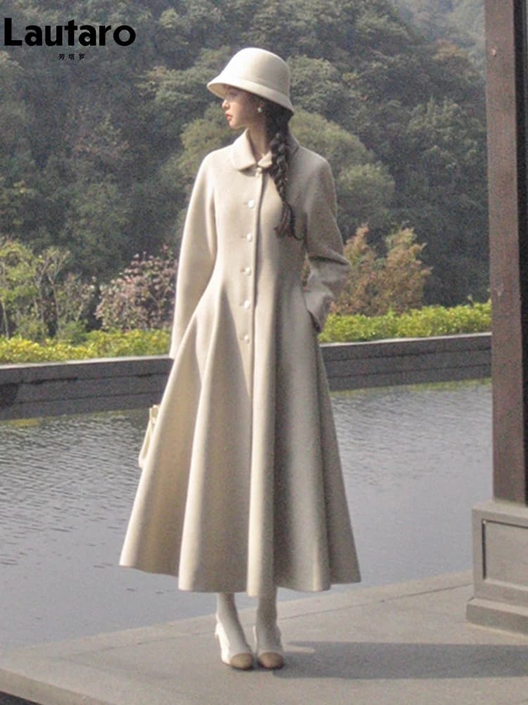 Manteau long en laine et mélanges Lautaro pour femme, chic, luxueux, élégant, de haute qualité, vête
