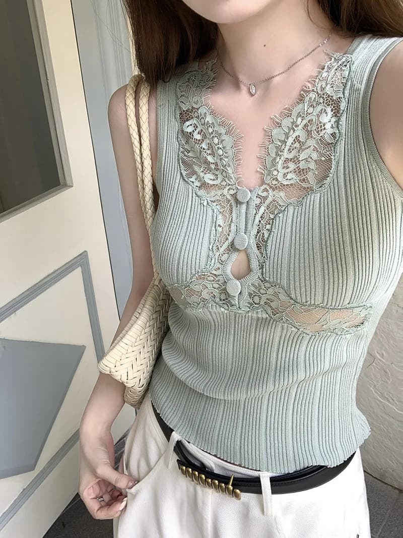 Superbe mini-veste thaïlandaise sans manches pour femme, dos nu, nouveau style estival, mode urbaine