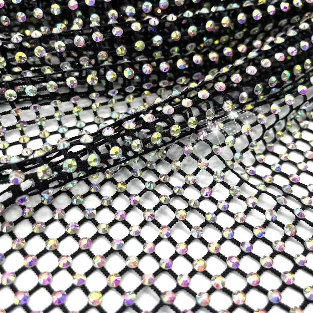 Couture Strass maille bricolage ruban garniture maille cristal tissu Strass ruban Net avec Strass cr