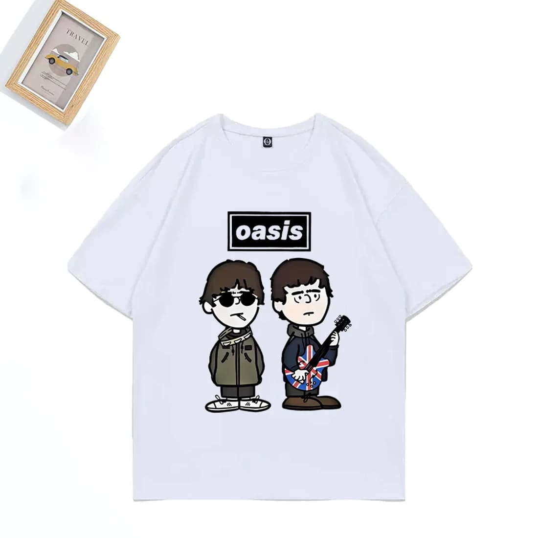 Groupe de Rock britannique o-oasis Live 25 T-shirt punk hommes femmes dessin animé vintage Hip Hop s