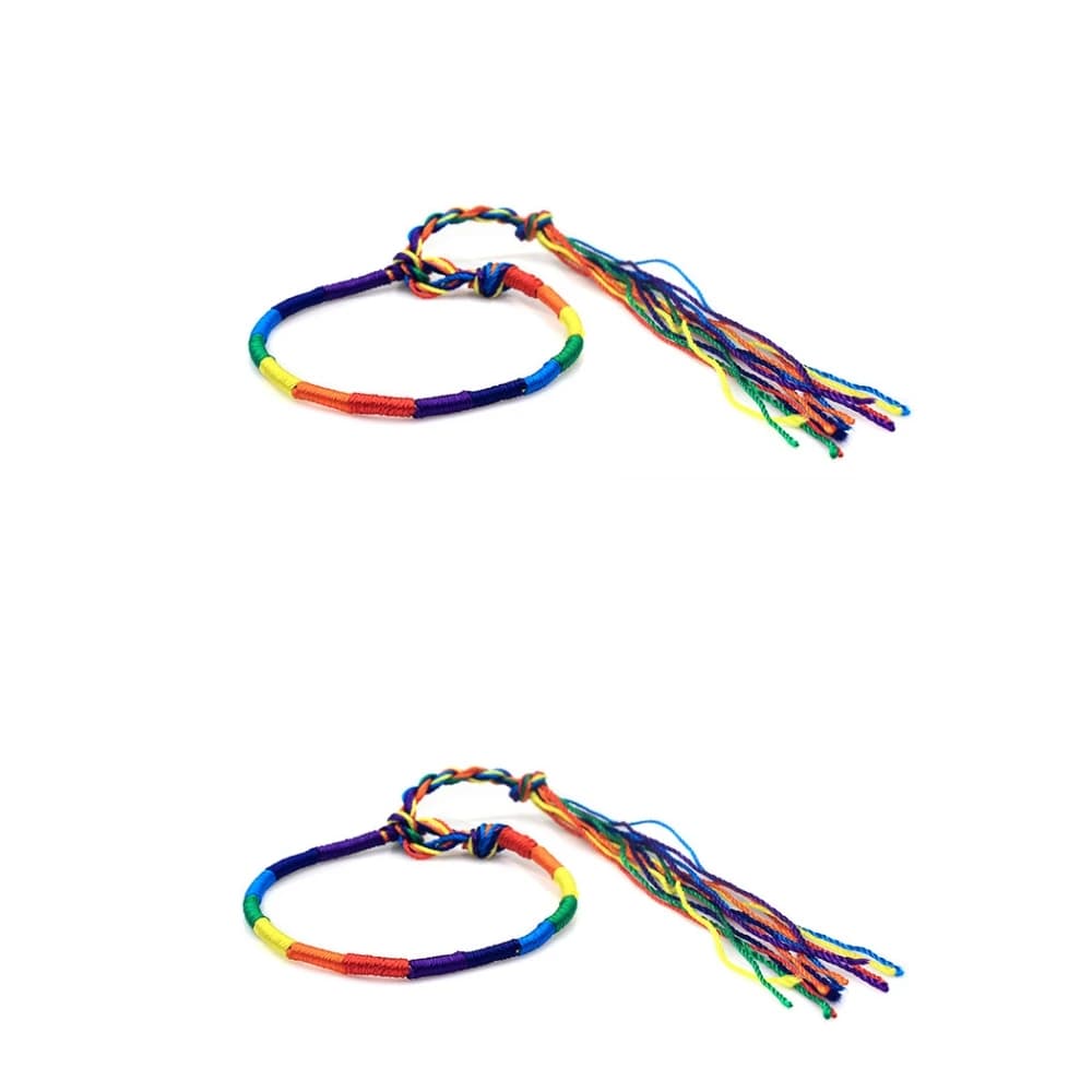 2 pièces Bracelet en ULmulti-documents pour hommes et femmes, nœuds faits à la main réglables, brace