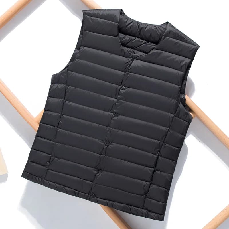 Gilet d'hiver ultra léger et pratique pour hommes, gilet chaud et coupe-vent multicolore adapté aux 