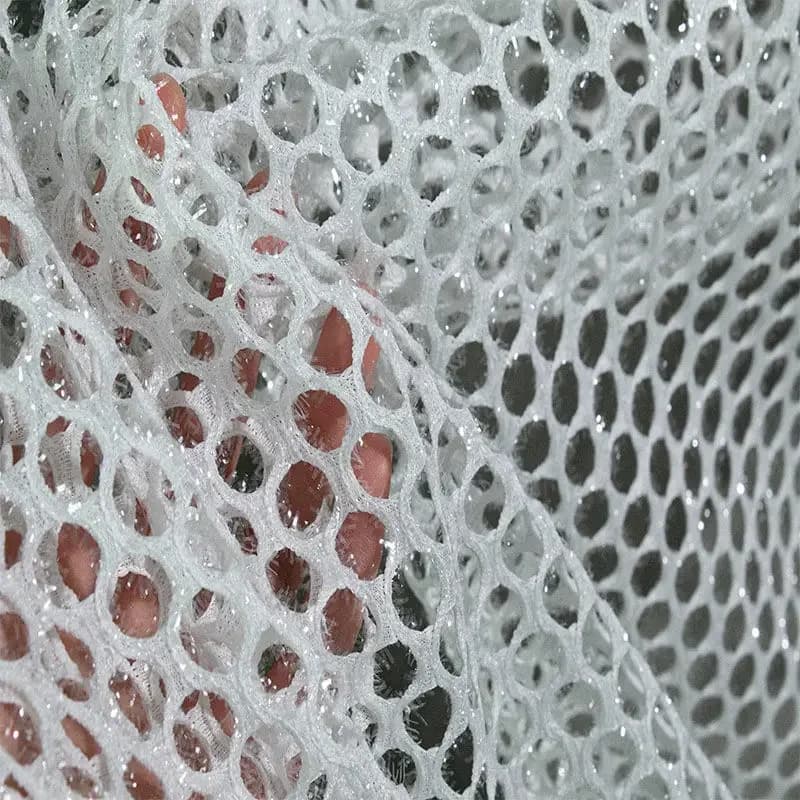 Tissu en maille évidée pour chemise de base sportive, jeans déchirés, filet de pêche, grand