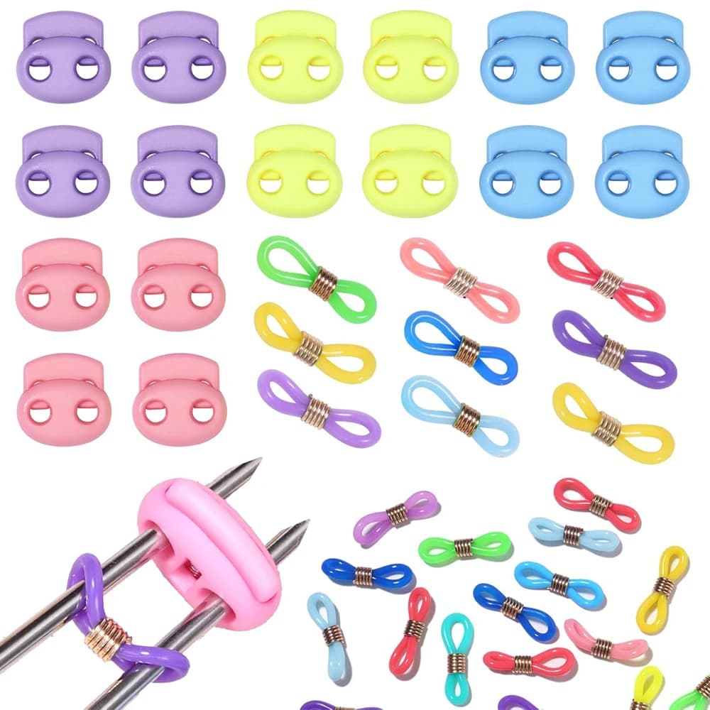 Lot de bouchons de point en silicone pour la couture, 32 pièces, accessoires de protection, pour le 