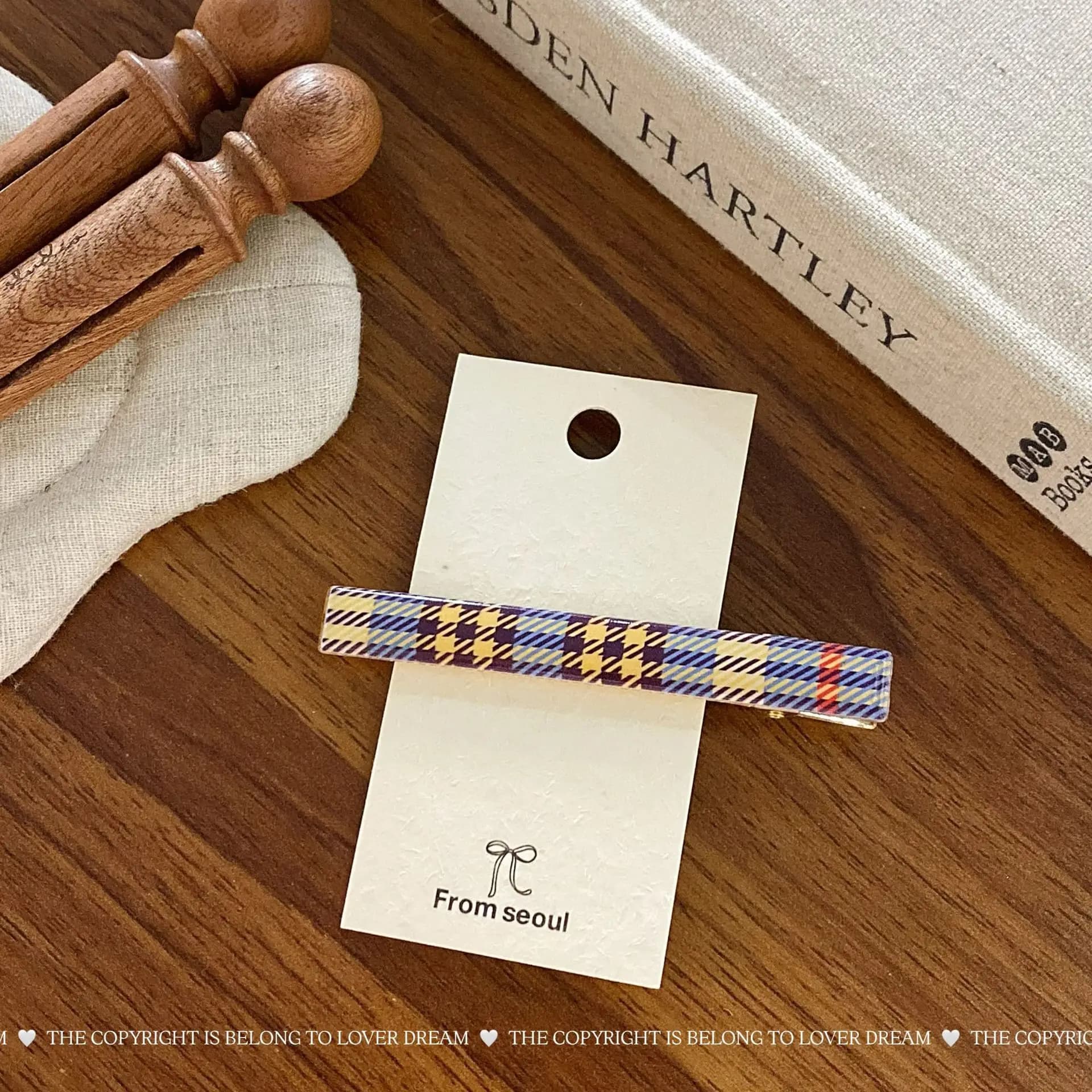 Pinces à cheveux Tartan Style britannique, pinces à bec de canard pour filles, accessoires de cheveu