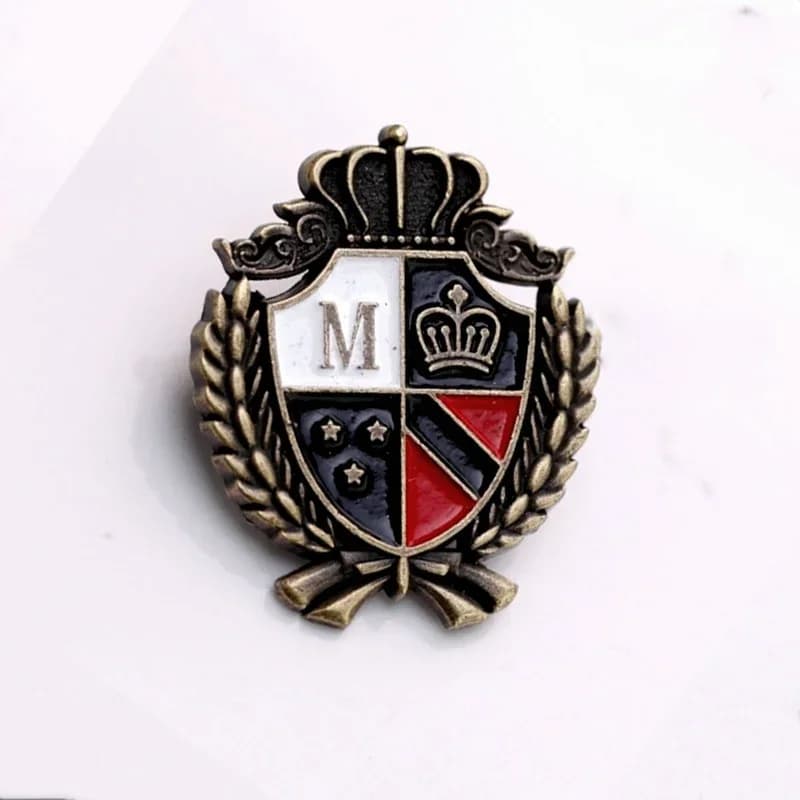 Rétro britannique personnalité Badge broches bouclier mode hommes femmes costume col épinglette sac 