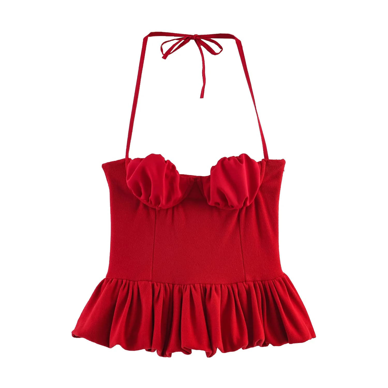 Hauts Halter pour Femmes – Nouveauté 2026 – Coupe Slim Sans Manches, Taille Cintrée, Dos Nu à Lacets