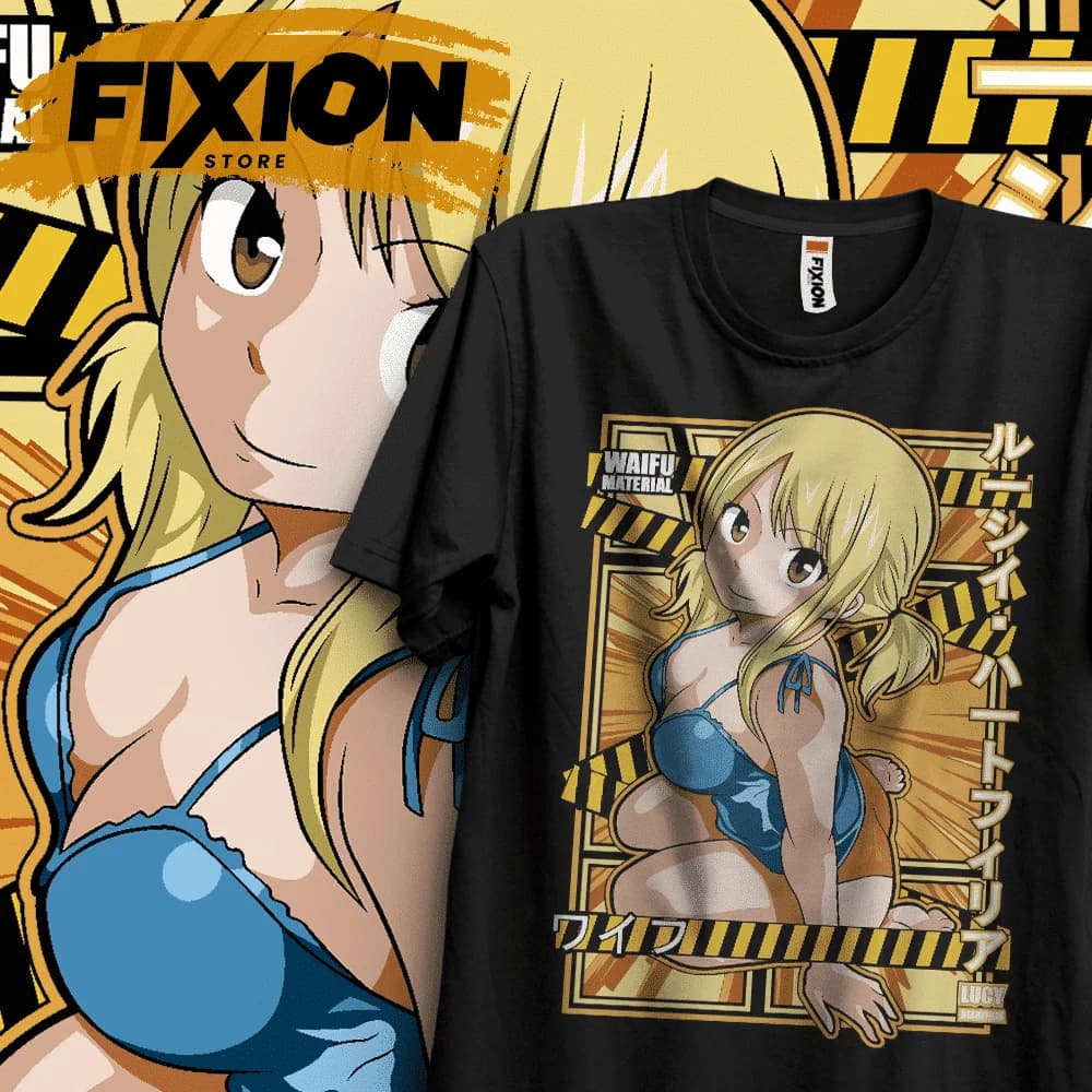 Fairy Tail – Lucy EB Anime t-shirt Manga cadeau pour les amateurs d'anime toutes tailles coton