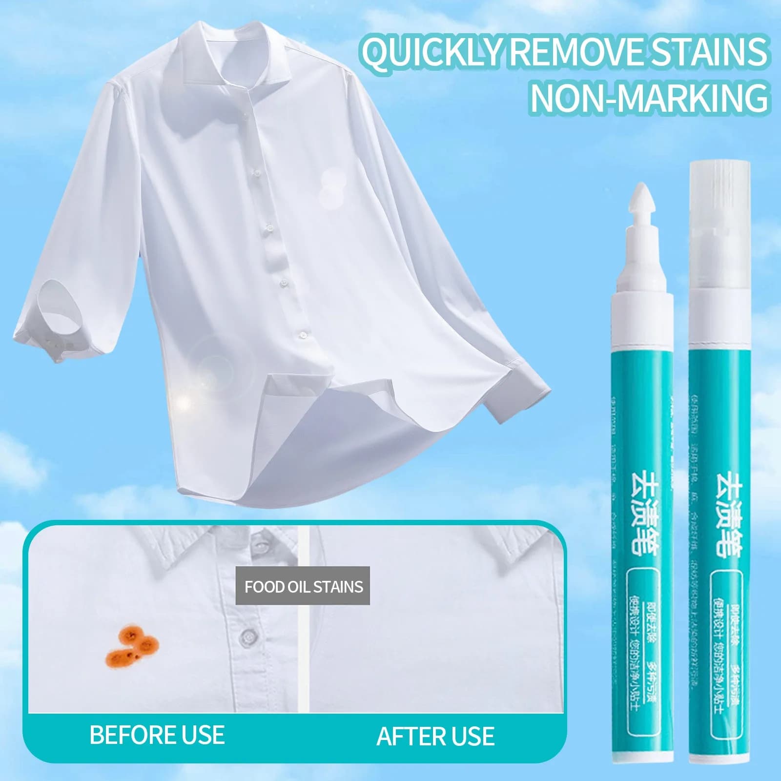Stylo dissolvant de taches de vêtements Portable efficace, stylo de blanchiment pour vêtements, diss