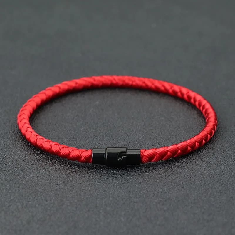 Bracelet en corde de quille de Grade A pour hommes et femmes, Bracelet en fil rouge porte-bonheur, a