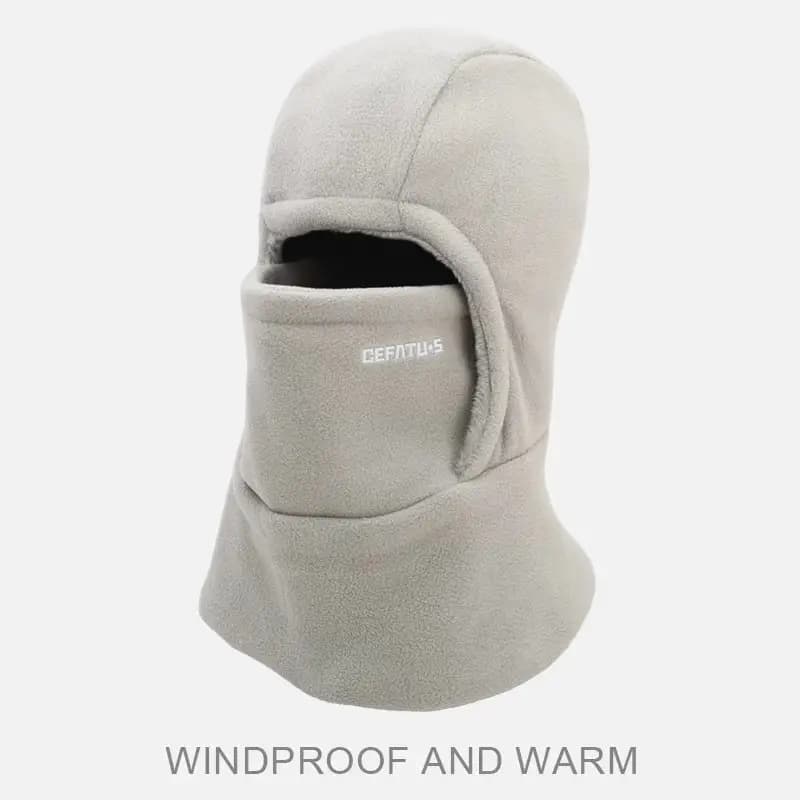 Cache-cou thermique coupe-vent pour sports de plein air, ski, cyclisme, couvre-visage unisexe, capuc